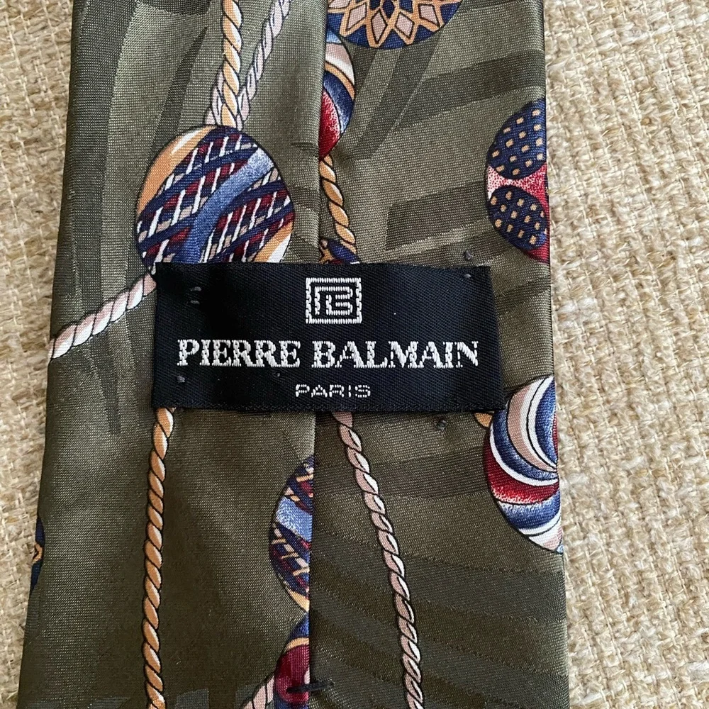 Pierre Balmain Paris Ornament Print Men's Tie